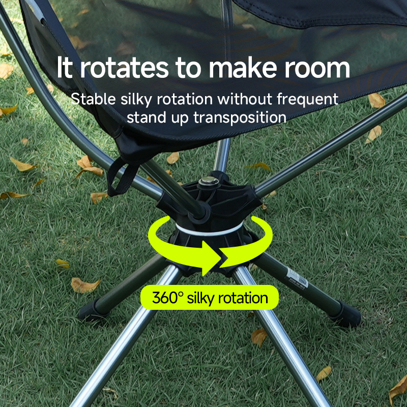 CK7-SC02Outdoor Portable Rotating Moon Chair – 360° Swivel, Lightweight & Compact (2