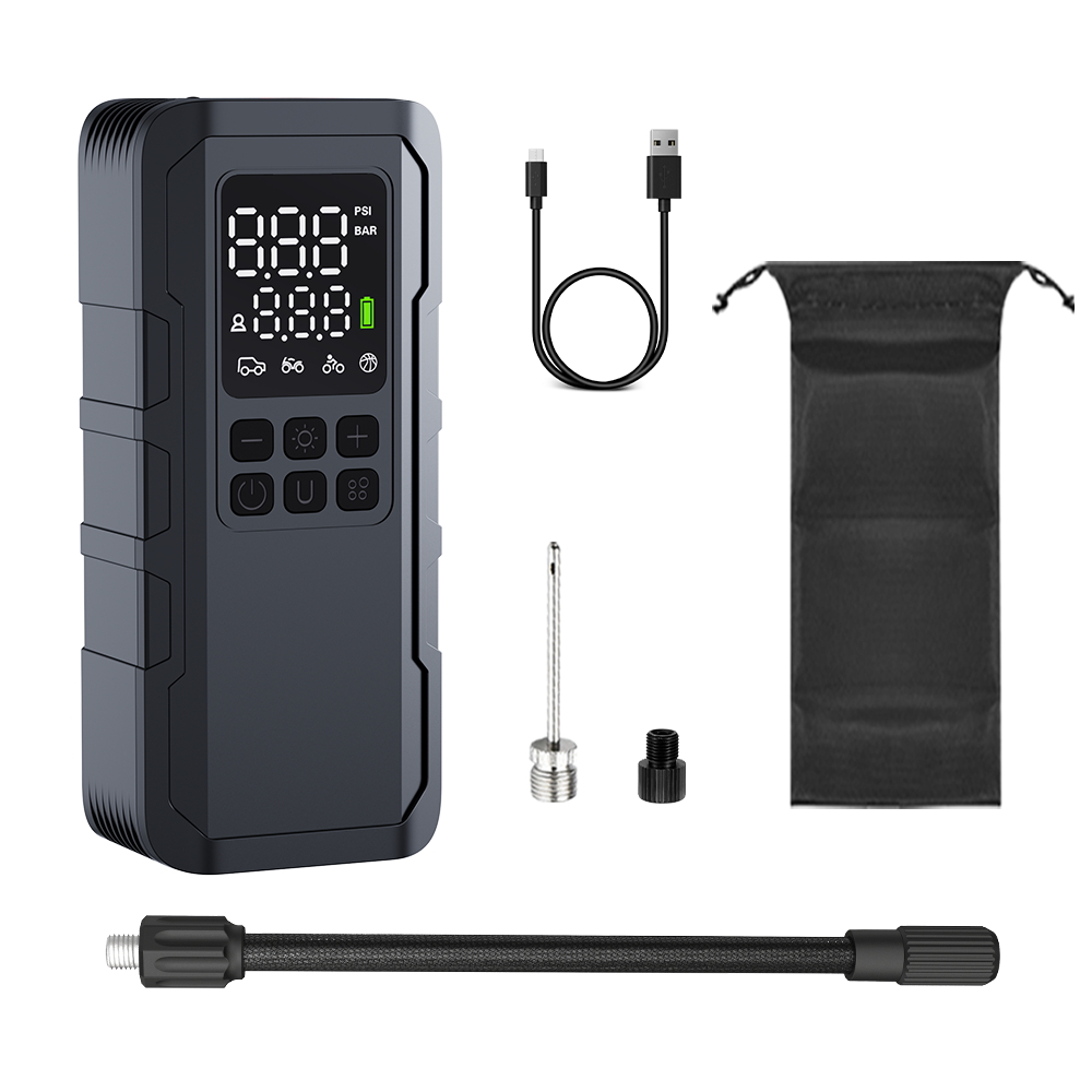 Portable Digital Tire Inflator with LED Display and High-Pressure Pump-CK13-CQ03