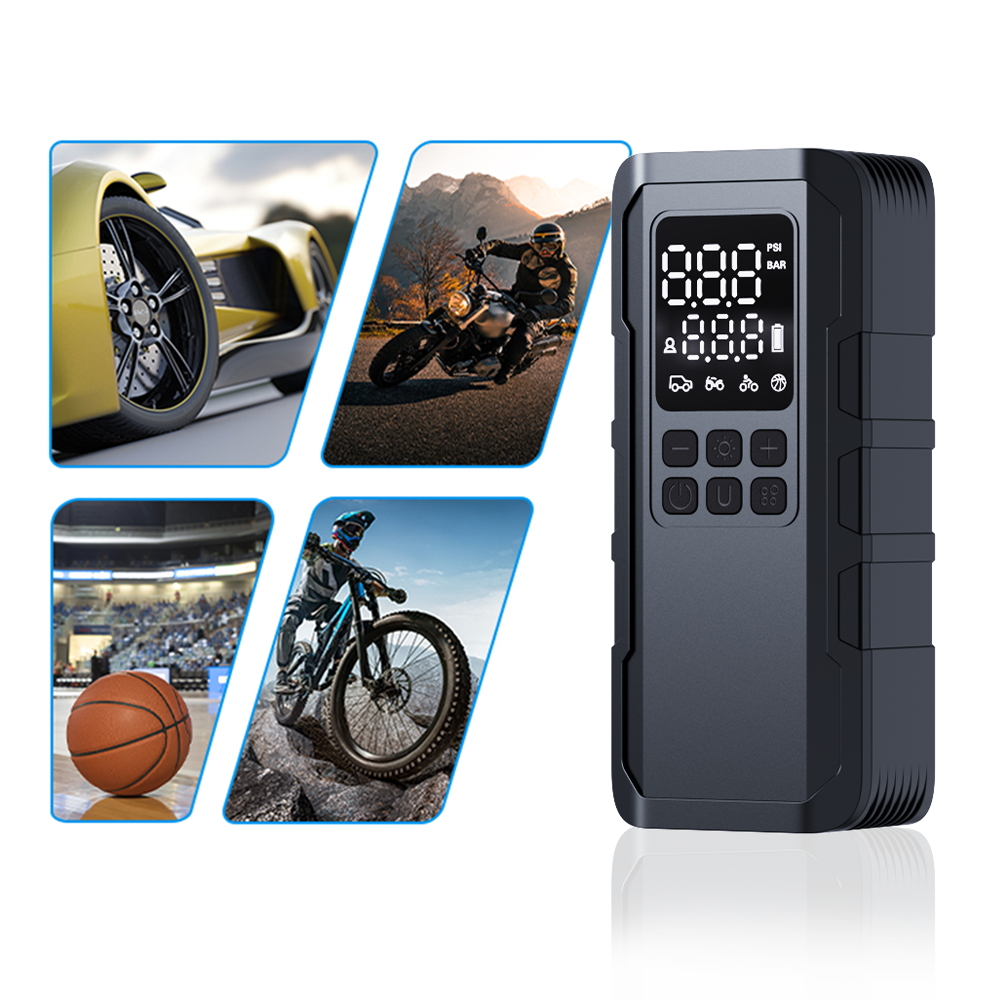 Portable Digital Tire Inflator with LED Display and High-Pressure Pump-CK13-CQ03