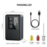 Portable Electric Air Pump – Digital Display, 150 PSI, 7075 Aviation Aluminum-CK13-CQ4