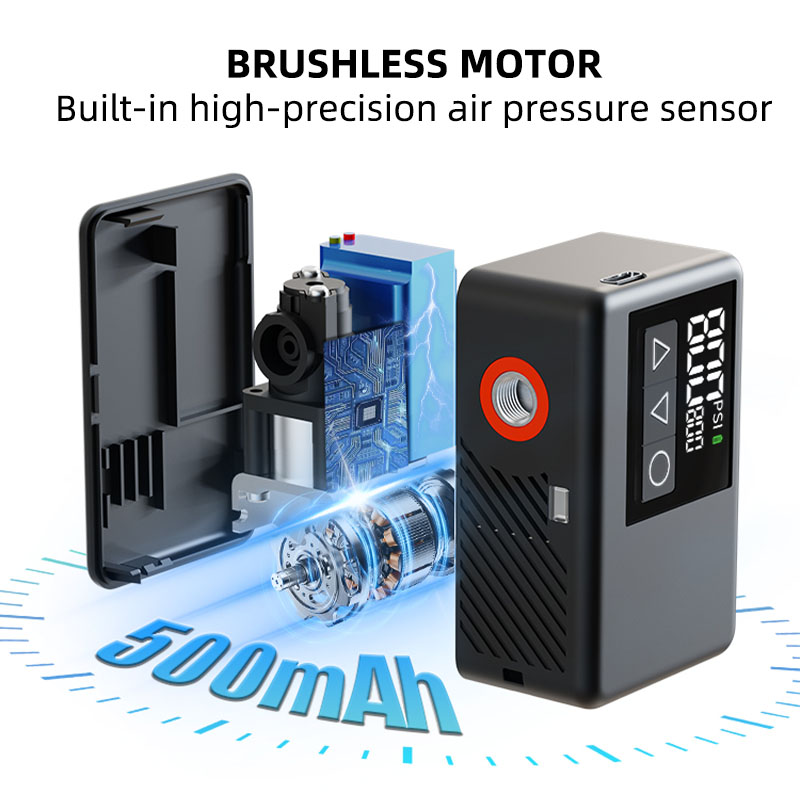 Portable Electric Air Pump – Digital Display, 150 PSI, 7075 Aviation Aluminum-CK13-CQ4