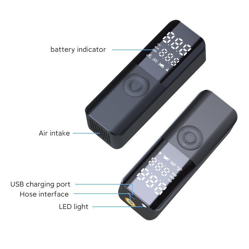 Portable Smart Tire Inflator – Compact Power with Digital Precision-CK13-CQ02