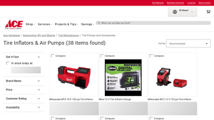 Ace Hardware - Tire Inflators & Air Pumps