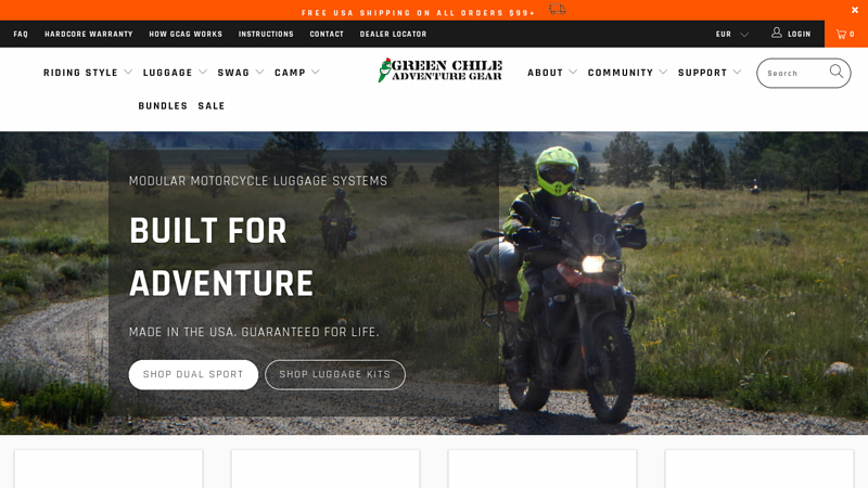 Green Chile Adventure Gear: Motorcycle Luggage & Accessories