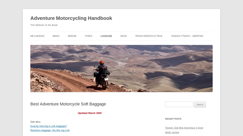 Best Adventure Motorcycle Soft Baggage