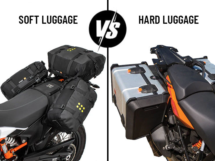 Illustrative image for adventure bike soft luggage