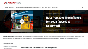 Automoblog - Best Portable Tire Inflators for 2025