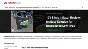 Slime - 12V Inflator Review