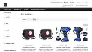 AVID POWER - 12V Tire Inflator Portable Air Compressor