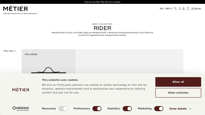 Men's Rider Bags – Métier