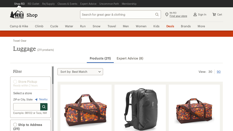 Outdoor Luggage & Travel Bags | REI Co-op
