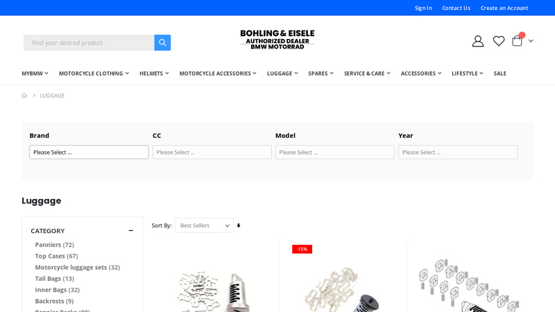 BMW Motorrad Shop ▷ | Order your BMW Luggage online