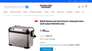 BMW - Aluminium Side Panniers R1200GS Adv