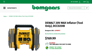 DEWALT - 20V MAX Inflator