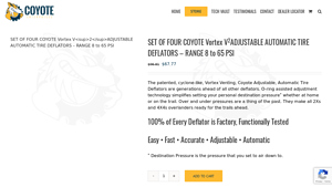 Coyote - Vortex V2 Adjustable Tire Deflators