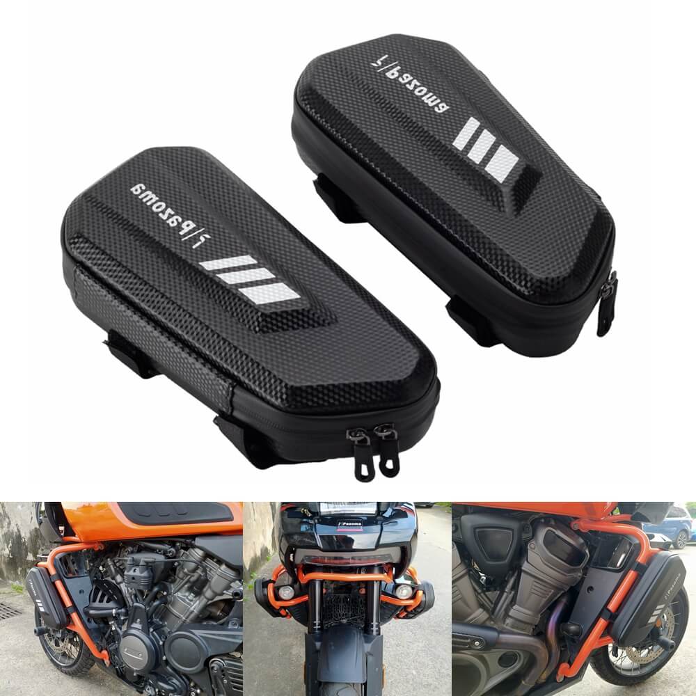 Illustrative image for crash bar bags for harley davidson