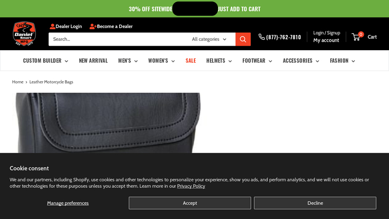 Leather Motorcycle Bags - Full Catalog - Daniel Smart Manufacturing