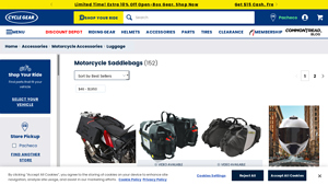 Cycle Gear - Motorcycle Saddlebags