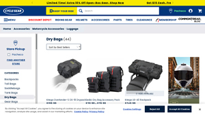 Cycle Gear - Waterproof Dry Bags