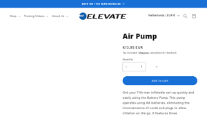 Elevate Sports Equipment - Air Pump Solutions