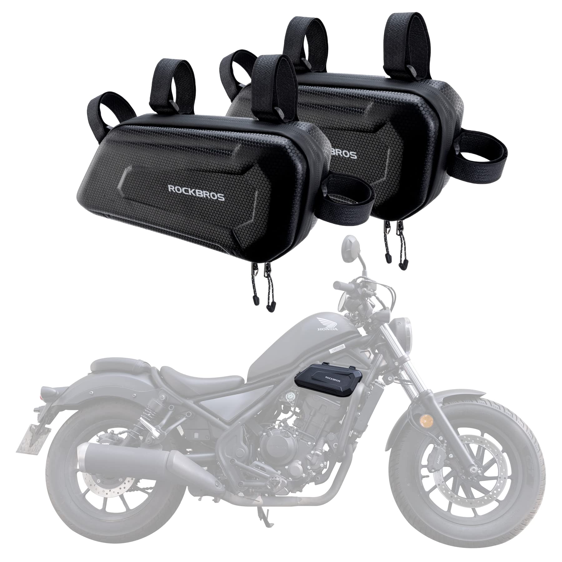 Illustrative image for hard side bags for motorcycles