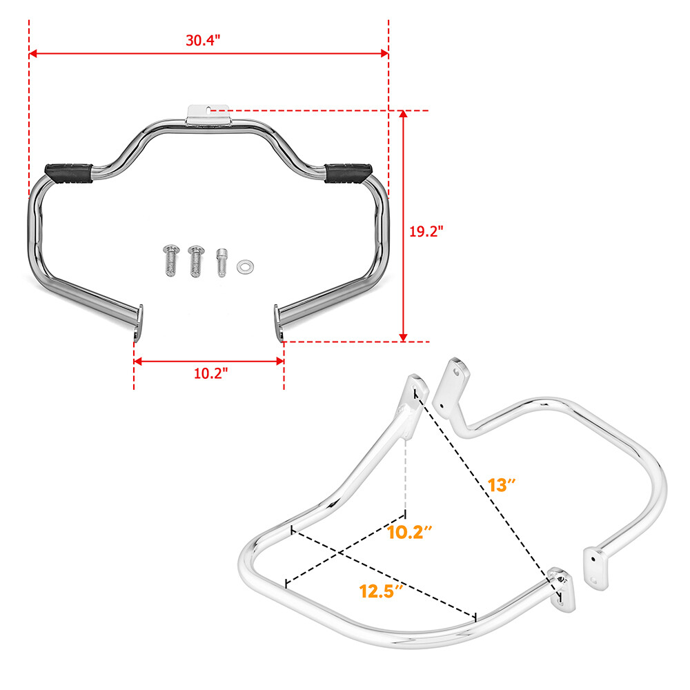 Illustrative image for harley saddle bag crash bars