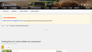 Ryobi - Cordless Air Compressor