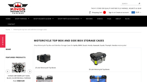 Kings Motorcycle Fairings - Top Box Storage Solutions