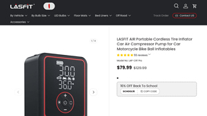 LASFIT - AIR Portable Cordless Tire Inflator