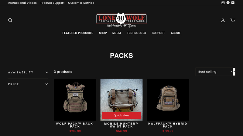 Packs - Lone Wolf Custom Gear