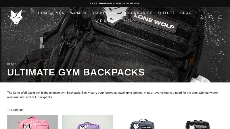 The Ultimate Gym Backpack - Lone Wolf Fitness