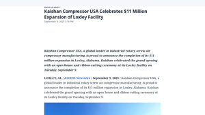 Kaishan Compressor - Oil-Free & Oil-Injected Airends