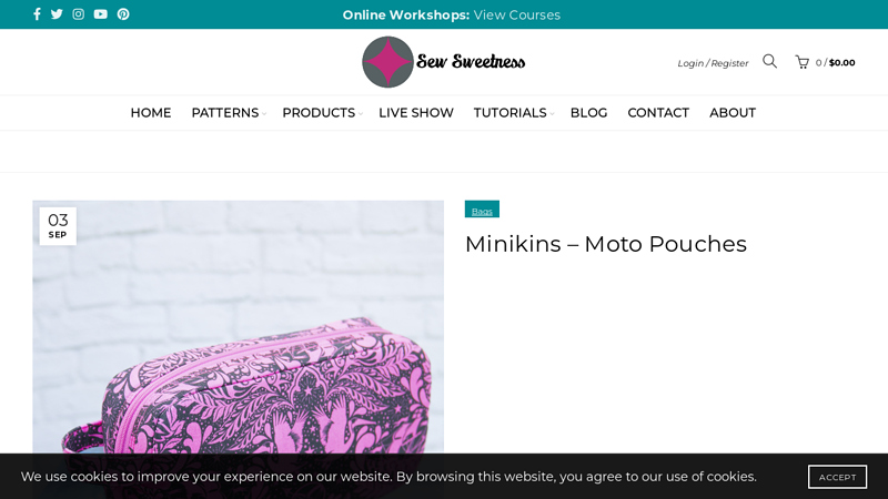 Minikins - Moto Pouches - Sew Sweetness