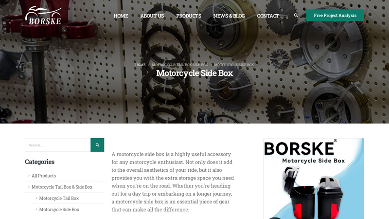 Motorcycle Side Box - Borske