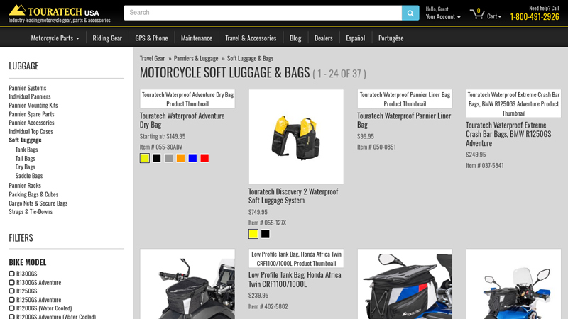 Motorcycle Soft Luggage & Bags - Touratech-USA