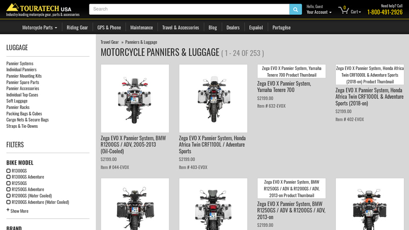 Motorcycle Panniers & Luggage - Touratech-USA
