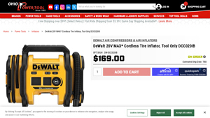 DeWalt - 20V MAX* Cordless Tire Inflator