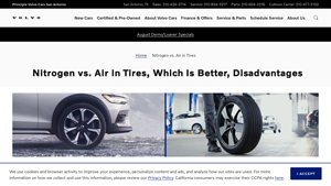 Principle Volvo Cars - Nitrogen-Filled Tires