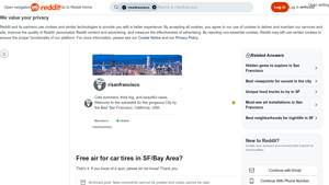 Reddit - Free Air for Tires in SF/Bay Area