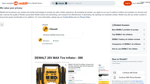 DEWALT - 20V MAX Tire Inflator