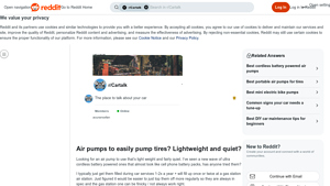 Reddit - Lightweight Cordless Air Pump