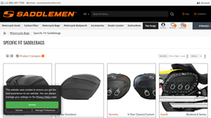 Saddlemen - Specific-Fit Motorbike Saddle Bags