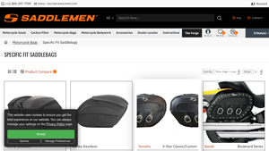 Saddlemen - Specific-Fit Motorbike Saddle Bags