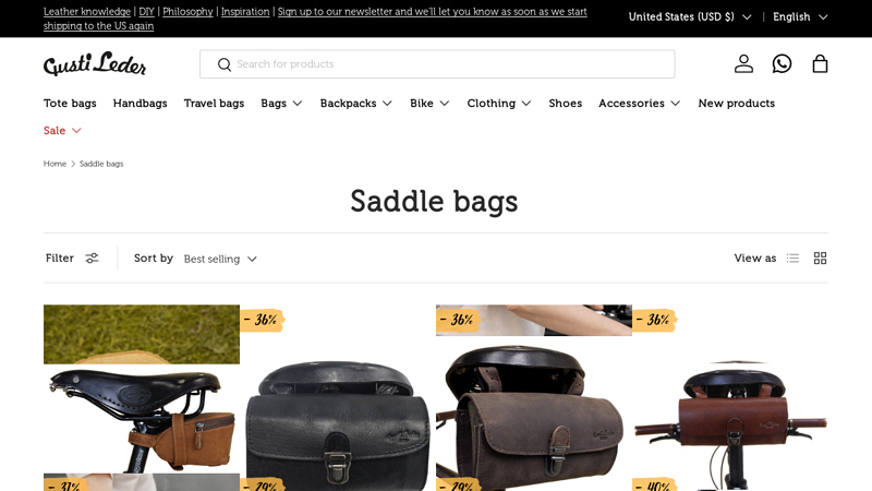 Saddle bags - Gusti Leder
