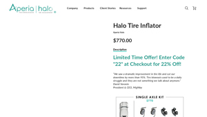 Aperia Tech - Halo Tire Inflator Tandem Axle Kit