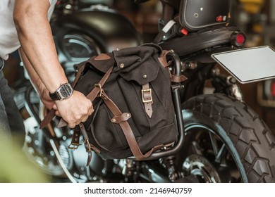 Illustrative image for side bag for motorcycle