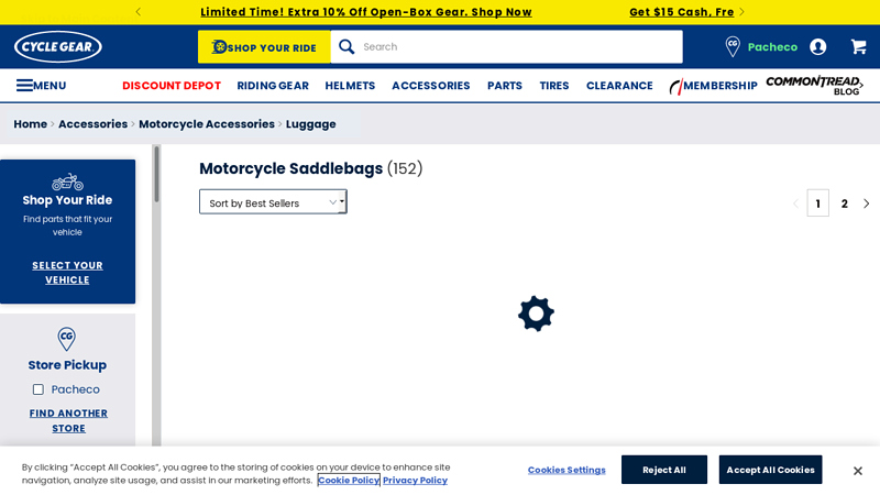 Motorcycle Saddlebags | Soft Waterproof Textile & Hard Bags