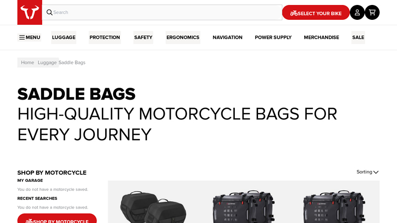 Premium Motorcycle Saddle & Side Bags - SW-MOTECH