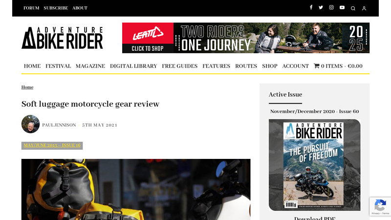 Soft luggage motorcycle gear review - Adventure Bike Rider