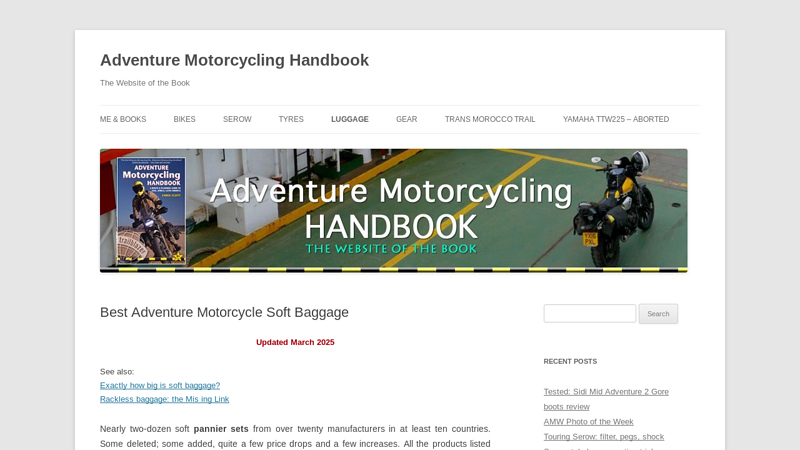 Best Adventure Motorcycle Soft Baggage